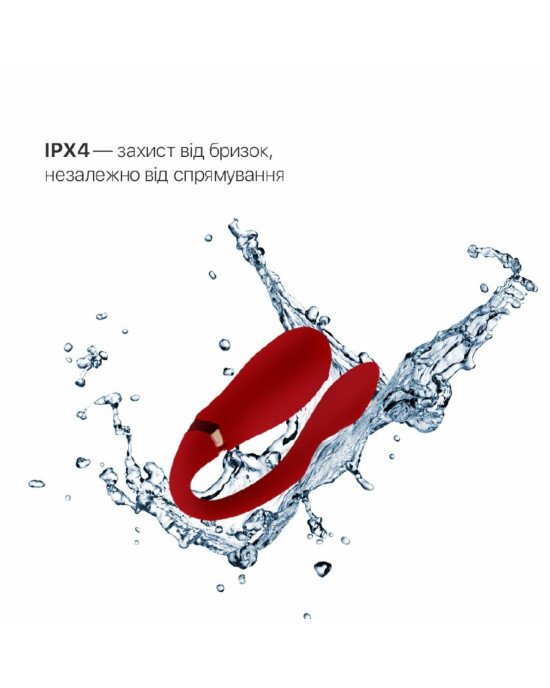 Смартвібратор для пар Zalo — Fanfan Bright Red Смартвібратор для пар Zalo — Fanfan Bright Red