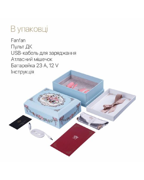 Смартвібратор для пар Zalo Fanfan set Rouge Pink, пульт ДК