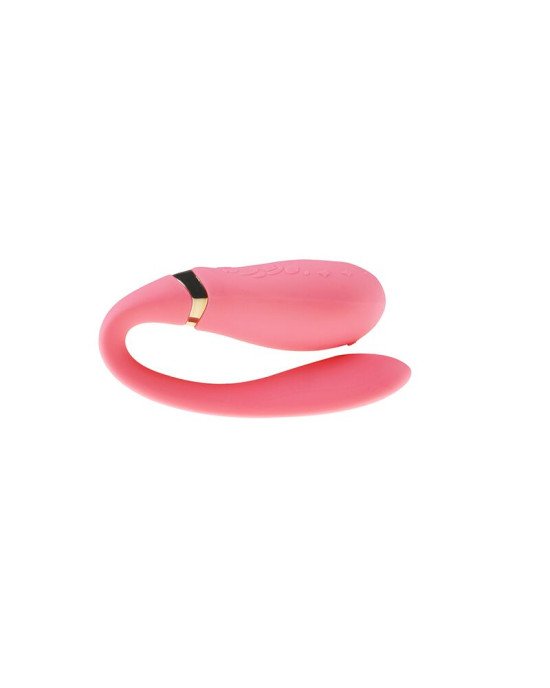 Смартвібратор для пар Zalo Fanfan set Rouge Pink, пульт ДК
