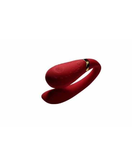 Смартвібратор для пар Zalo Fanfan set Bright Red, пульт ДК Смартвібратор для пар Zalo Fanfan set Bright Red, пульт ДК