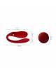 Смартвібратор для пар Zalo Fanfan set Bright Red, пульт ДК Смартвібратор для пар Zalo Fanfan set Bright Red, пульт ДК