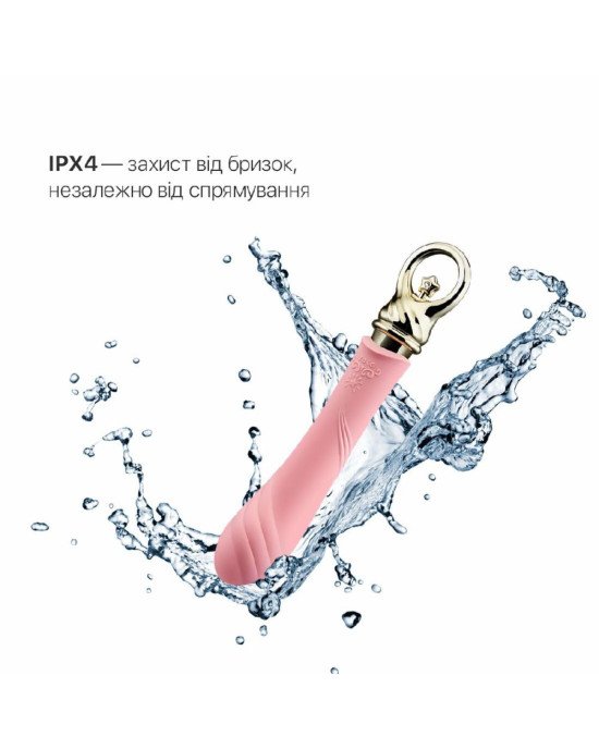 Вібратор для точки G із підігрівом Zalo Sweet Magic - Courage Fairy Pink