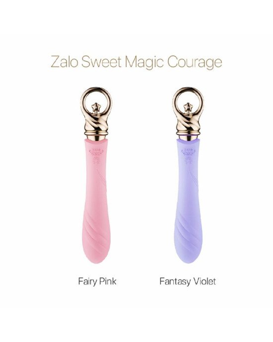 Вібратор для точки G із підігрівом Zalo Sweet Magic - Courage Fantasy Violet Вібратор для точки G із підігрівом Zalo Sweet Magic - Courage Fantasy Violet