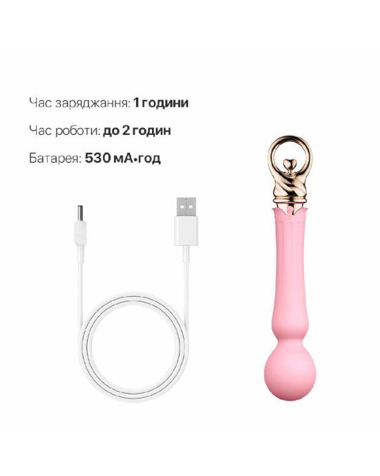 Вібромасажер із підігрівом Zalo Sweet Magic - Confidence Wand Fairy Pink Вібромасажер із підігрівом Zalo Sweet Magic - Confidence Wand Fairy Pink