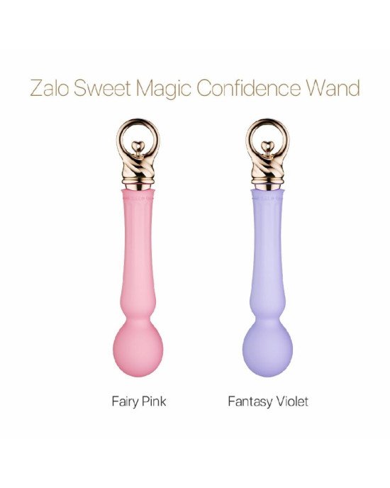 Вібромасажер із підігрівом Zalo Sweet Magic - Confidence Wand Fantasy Violet
