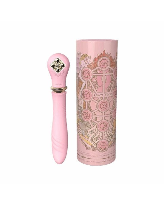 Пульсатор із підігрівом Zalo Sweet Magic - Desire Fairy Pink, турбо режим Пульсатор із підігрівом Zalo Sweet Magic - Desire Fairy Pink, турбо режим
