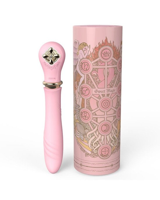 Пульсатор із підігрівом Zalo Sweet Magic - Desire Fairy Pink, турбо режим Пульсатор із підігрівом Zalo Sweet Magic - Desire Fairy Pink, турбо режим