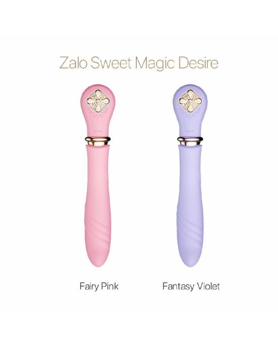 Пульсатор із підігрівом Zalo Sweet Magic - Desire Fairy Pink, турбо режим Пульсатор із підігрівом Zalo Sweet Magic - Desire Fairy Pink, турбо режим