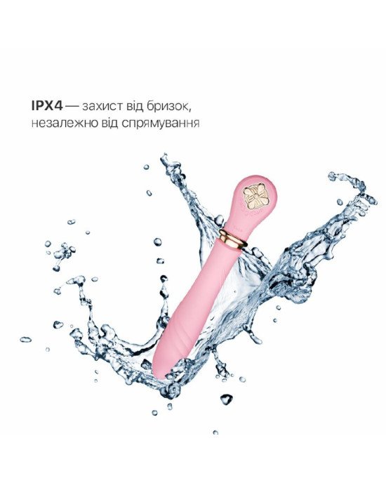 Пульсатор із підігрівом Zalo Sweet Magic - Desire Fairy Pink, турбо режим Пульсатор із підігрівом Zalo Sweet Magic - Desire Fairy Pink, турбо режим