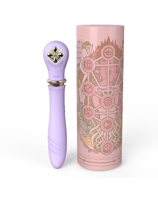 Пульсатор із підігрівом Zalo Sweet Magic - Desire Fantasy Violet, турбо режим Пульсатор із підігрівом Zalo Sweet Magic - Desire Fantasy Violet, турбо режим