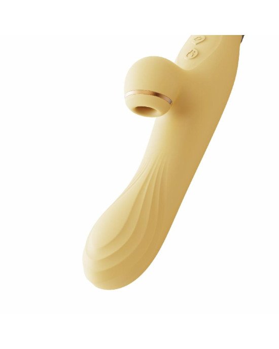 Вібратор з підігрівом та вакуумною стимуляцією клітора Zalo - ROSE Vibrator Lemon Yellow Вібратор з підігрівом та вакуумною стимуляцією клітора Zalo - ROSE Vibrator Lemon Yellow