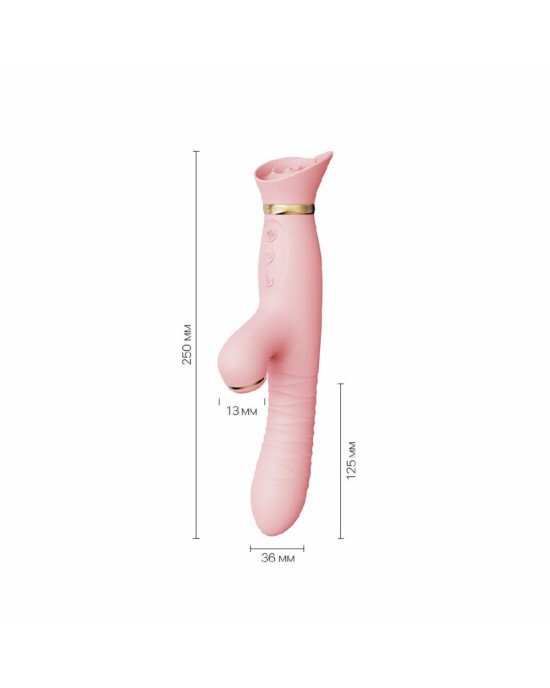 Пульсатор-вібратор із вакуумною стимуляцією клітора Zalo - ROSE Thruster Strawberry Pink Пульсатор-вібратор із вакуумною стимуляцією клітора Zalo - ROSE Thruster Strawberry Pink