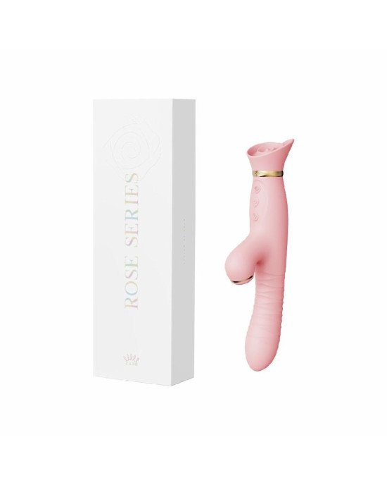 Пульсатор-вібратор із вакуумною стимуляцією клітора Zalo - ROSE Thruster Strawberry Pink Пульсатор-вібратор із вакуумною стимуляцією клітора Zalo - ROSE Thruster Strawberry Pink