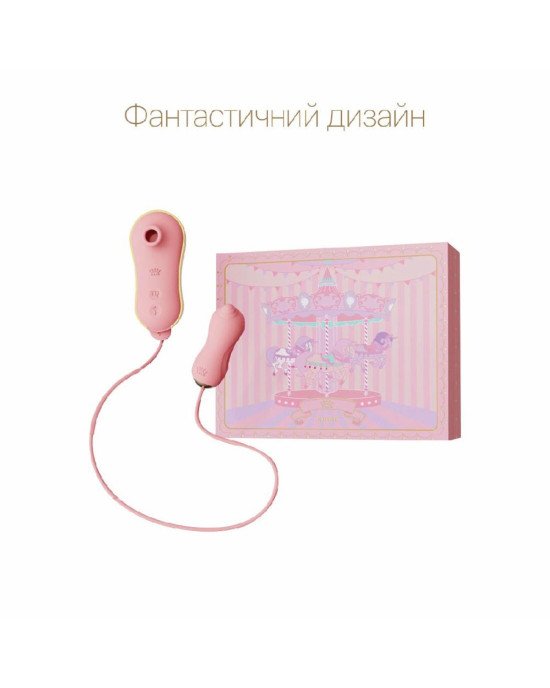 Набір 2в1 Zalo — UNICORN Pink, віброяйце + вакуумний стимулятор Набір 2в1 Zalo — UNICORN Pink, віброяйце + вакуумний стимулятор