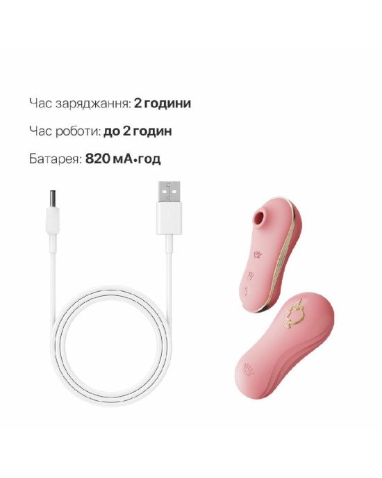 Набір 2в1 Zalo — UNICORN Pink, віброяйце + вакуумний стимулятор Набір 2в1 Zalo — UNICORN Pink, віброяйце + вакуумний стимулятор