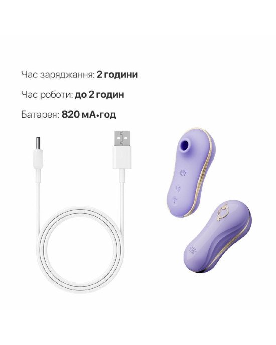 Набір 2в1 Zalo — UNICORN Violet, віброяйце + вакуумний стимулятор Набір 2в1 Zalo — UNICORN Violet, віброяйце + вакуумний стимулятор