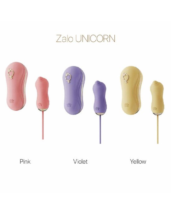 Набір 2в1 Zalo — UNICORN Violet, віброяйце + вакуумний стимулятор Набір 2в1 Zalo — UNICORN Violet, віброяйце + вакуумний стимулятор