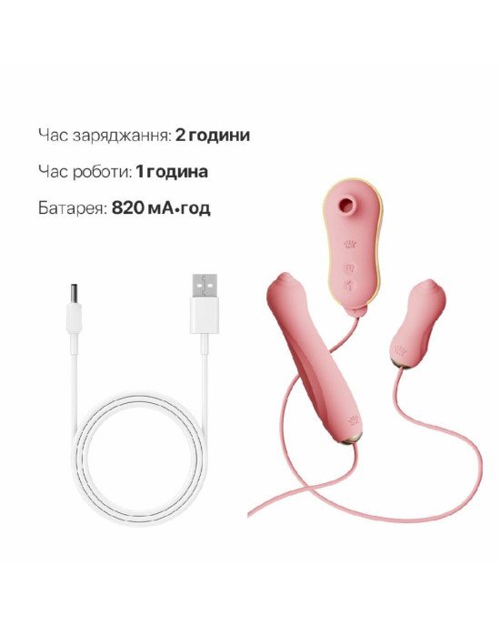 Набір 3в1 Zalo — UNICORN Set Pink, віброяйце, пульсатор, вакуумний стимулятор Набір 3в1 Zalo — UNICORN Set Pink, віброяйце, пульсатор, вакуумний стимулятор