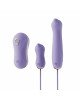 Набір 3в1 Zalo — UNICORN Set Violet, віброяйце, пульсатор, вакуумний стимулятор
