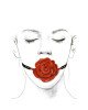 Розкішний кляп у вигляді троянди Zalo - Rose Ball Gag, подвійне використання Розкішний кляп у вигляді троянди Zalo - Rose Ball Gag, подвійне використання