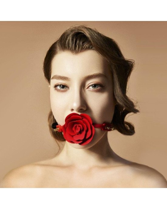 Розкішний кляп у вигляді троянди Zalo - Rose Ball Gag, подвійне використання Розкішний кляп у вигляді троянди Zalo - Rose Ball Gag, подвійне використання