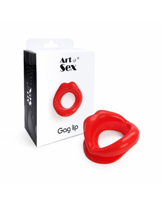 Кляп у формі губ Art of Sex - Gag lip, Червоний Кляп у формі губ Art of Sex - Gag lip, Червоний