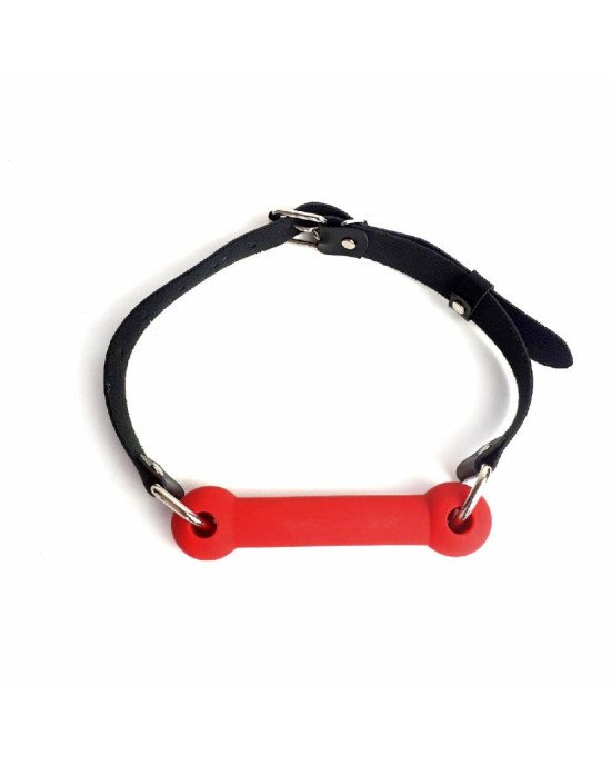 Кляп Палиця, силікон та натуральна шкіра, Art of Sex - Gag Stick Silicon, Червоний Кляп Палиця, силікон та натуральна шкіра, Art of Sex - Gag Stick Silicon, Червоний