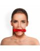 Кляп Палиця, силікон та натуральна шкіра, Art of Sex - Gag Stick Silicon, Червоний Кляп Палиця, силікон та натуральна шкіра, Art of Sex - Gag Stick Silicon, Червоний