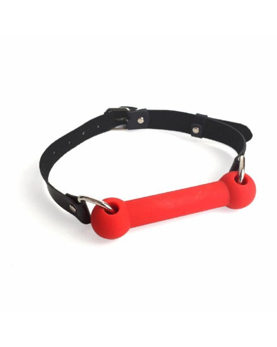 Кляп Палиця, силікон та натуральна шкіра, Art of Sex - Gag Stick Silicon, Червоний Кляп Палиця, силікон та натуральна шкіра, Art of Sex - Gag Stick Silicon, Червоний