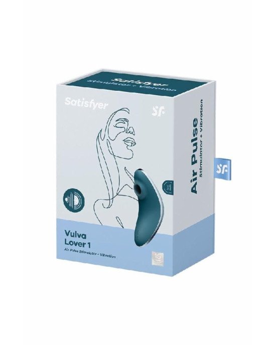Вакуумний вібратор Satisfyer Vulva Lover 1 Blue Вакуумний вібратор Satisfyer Vulva Lover 1 Blue