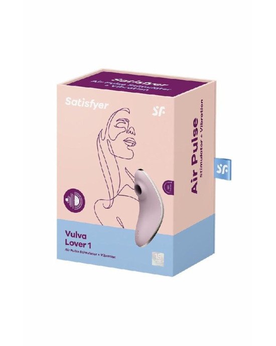 Вакуумний вібратор Satisfyer Vulva Lover 1 Violet Вакуумний вібратор Satisfyer Vulva Lover 1 Violet