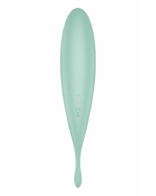 Смарт-вібратор для клітора з вакуумною стимуляцією Satisfyer Twirling Pro+ Mint Смарт-вібратор для клітора з вакуумною стимуляцією Satisfyer Twirling Pro+ Mint