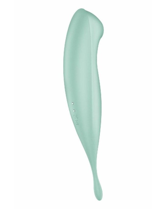 Смарт-вібратор для клітора з вакуумною стимуляцією Satisfyer Twirling Pro+ Mint Смарт-вібратор для клітора з вакуумною стимуляцією Satisfyer Twirling Pro+ Mint