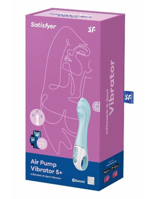 Смарт-вібратор точки G Satisfyer Air Pump Vibrator 5+, надувається Смарт-вібратор точки G Satisfyer Air Pump Vibrator 5+, надувається