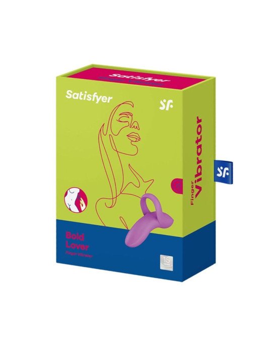 Вібратор на палець Satisfyer Bold Lover Dark Pink, гнучкий Вібратор на палець Satisfyer Bold Lover Dark Pink, гнучкий