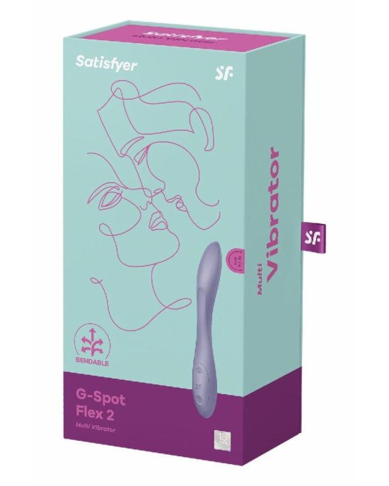 Універсальний вібратор Satisfyer G-Spot Flex 2, гнучкий стовбур із фіксацією положення Універсальний вібратор Satisfyer G-Spot Flex 2, гнучкий стовбур із фіксацією положення