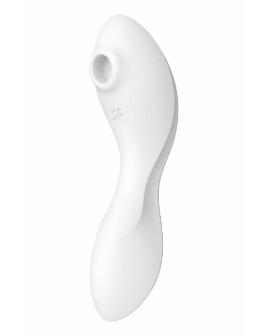 Вакуумний смарт-стимулятор із вібрацією Satisfyer Curvy Trinity 5 (White), керування зі смартфона Вакуумний смарт-стимулятор із вібрацією Satisfyer Curvy Trinity 5 (White), керування зі смартфона