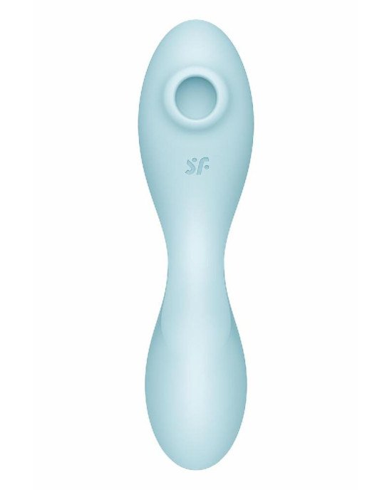 Вакуумний смарт-стимулятор із вібрацією Satisfyer Curvy Trinity 5 (Blue), керування зі смартфона Вакуумний смарт-стимулятор із вібрацією Satisfyer Curvy Trinity 5 (Blue), керування зі смартфона