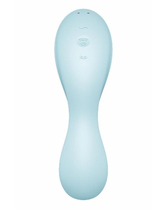 Вакуумний смарт-стимулятор із вібрацією Satisfyer Curvy Trinity 5 (Blue), керування зі смартфона Вакуумний смарт-стимулятор із вібрацією Satisfyer Curvy Trinity 5 (Blue), керування зі смартфона