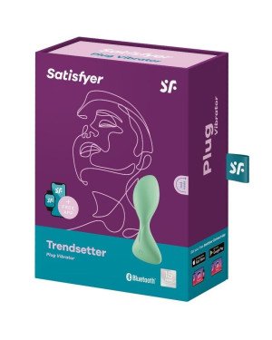 Анальна смартпробка з вібрацією Satisfyer Trendsetter Green Анальна смартпробка з вібрацією Satisfyer Trendsetter Green