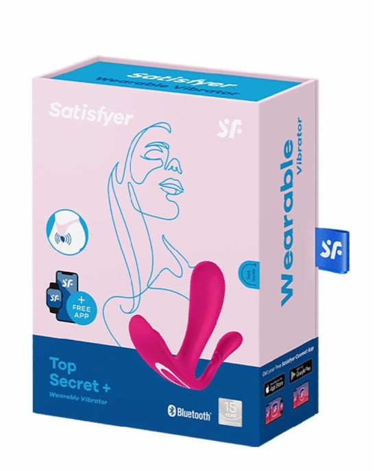 Подвійний смартвібратор у трусики Satisfyer Top Secret+ Pink Подвійний смартвібратор у трусики Satisfyer Top Secret+ Pink