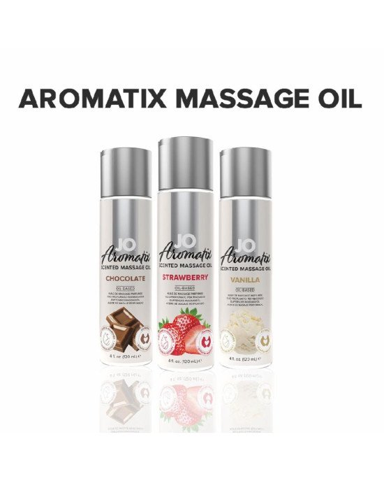 Натуральна масажна олія System JO Aromatix — Massage Oil — Strawberry 120 мл Натуральна масажна олія System JO Aromatix — Massage Oil — Strawberry 120 мл