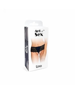 Сексуальні трусики Art of Sex - Lina з перлинами, розмір XS-M