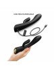 Вібратор-кролик з підігрівом Dorcel FLEXI RABBIT BLACK, гнучкий стовбур Вібратор-кролик з підігрівом Dorcel FLEXI RABBIT BLACK, гнучкий стовбур