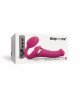 Безремінний вібрострапон з вакуумною стимуляцією Strap-On-Me MULTI ORGASM Fuchsia M, регульований
