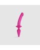 Анальна пробка з дилдо 2в1 Strap-On-Me SWITCH PLUG-IN DILDO Fuchsia L, діаметр 4,5/3,4 см Анальна пробка з дилдо 2в1 Strap-On-Me SWITCH PLUG-IN DILDO Fuchsia L, діаметр 4,5/3,4 см