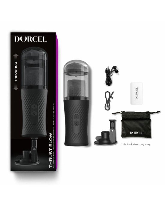 Автоматичний мастурбатор Dorcel THRUST BLOW, голосовий супровід, присоска
