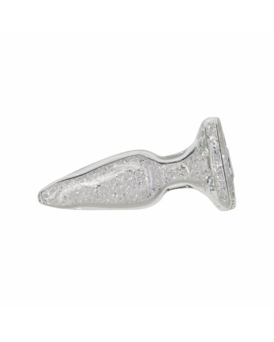 Скляна анальна пробка Pillow Talk Fancy Luxurious Glass Anal Plug, ⌀3,1см, віброкуля в подарунок