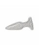 Скляна анальна пробка Pillow Talk Fancy Luxurious Glass Anal Plug, ⌀3,1см, віброкуля в подарунок