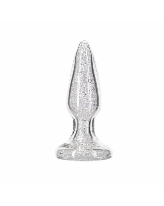 Скляна анальна пробка Pillow Talk Fancy Luxurious Glass Anal Plug, ⌀3,1см, віброкуля в подарунок
